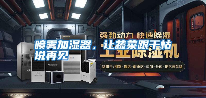 噴霧加濕器，讓蔬菜跟干枯說再見