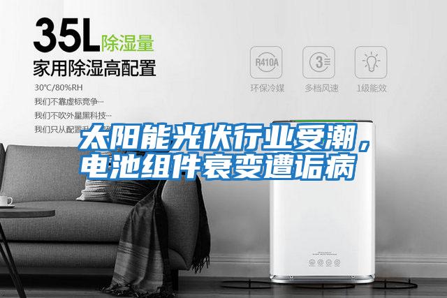 太陽能光伏行業受潮，電池組件衰變遭詬病