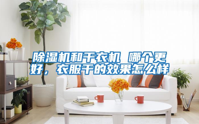 除濕機和干衣機 哪個更好,衣服干的效果怎么樣