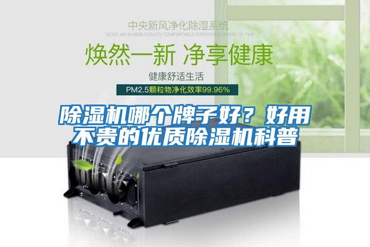 除濕機哪個牌子好?好用不貴的優質除濕機科普