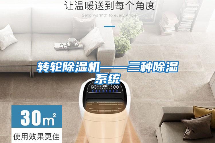 轉輪除濕機——三種除濕系統