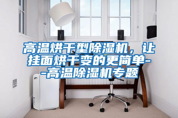 高溫烘干型除濕機，讓掛面烘干變的更簡單--高溫除濕機專題