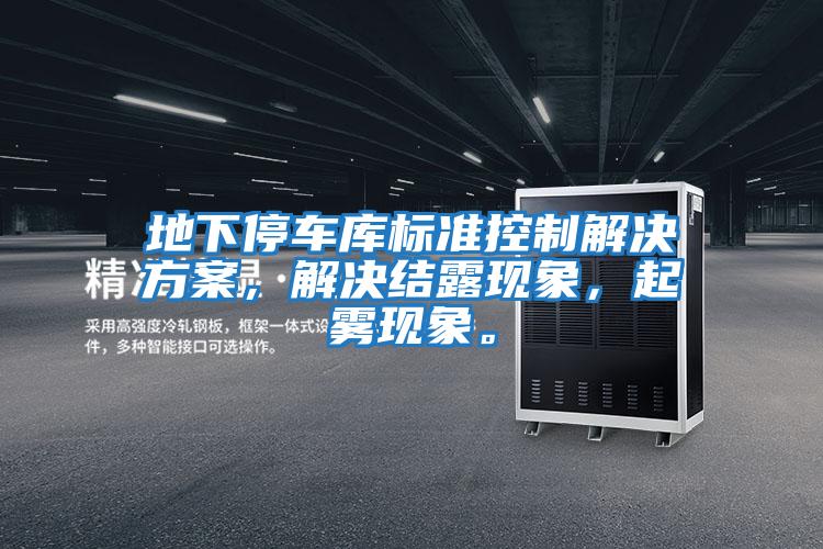 地下停車庫標準控制解決方案，解決結露現象，起霧現象。