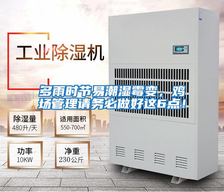 多雨時節(jié)易潮濕霉變,雞場管理請務必做好這6點!