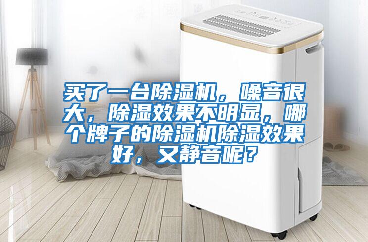 買了一臺(tái)除濕機(jī)，噪音很大，除濕效果不明顯，哪個(gè)牌子的除濕機(jī)除濕效果好，又靜音呢？
