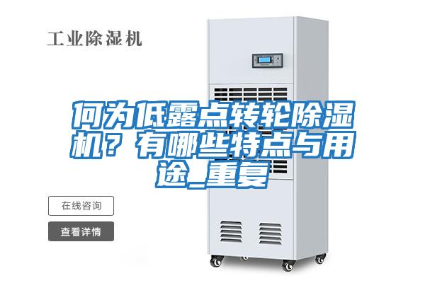 何為低露點轉輪除濕機?有哪些特點與用途_重復