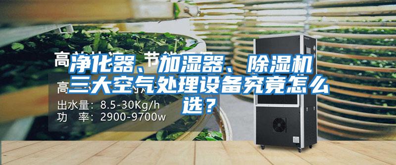 凈化器、加濕器、除濕機 三大空氣處理設備究竟怎么選?