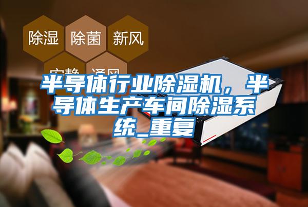 半導體行業除濕機，半導體生產車間除濕系統_重復