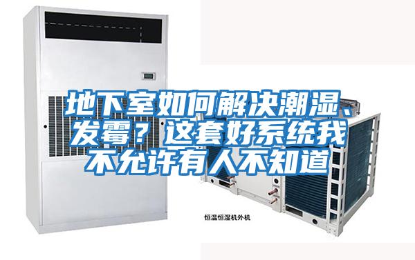 地下室如何解決潮濕、發霉？這套好系統我不允許有人不知道
