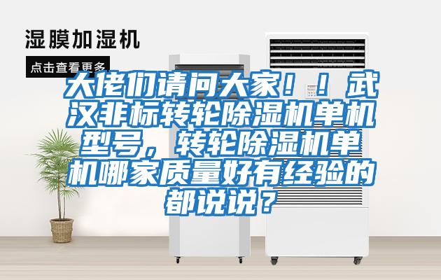大佬們請問大家！！武漢非標轉輪除濕機單機型號，轉輪除濕機單機哪家質量好有經驗的都說說？