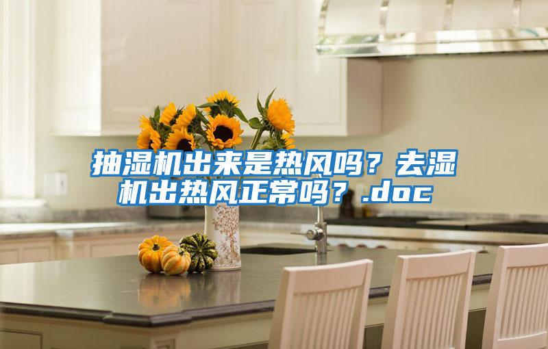 抽濕機出來是熱風嗎？去濕機出熱風正常嗎？.doc