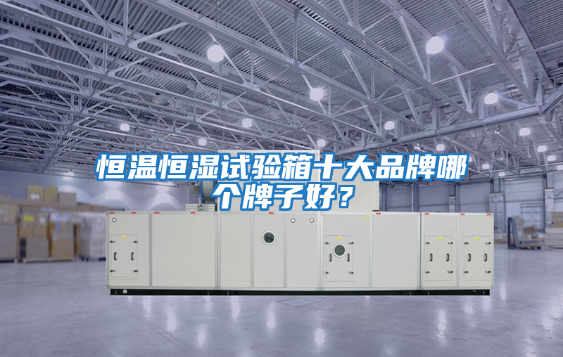 恒溫恒濕試驗箱十大品牌哪個牌子好?