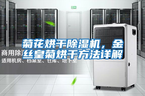 菊花烘干除濕機，金絲皇菊烘干方法詳解