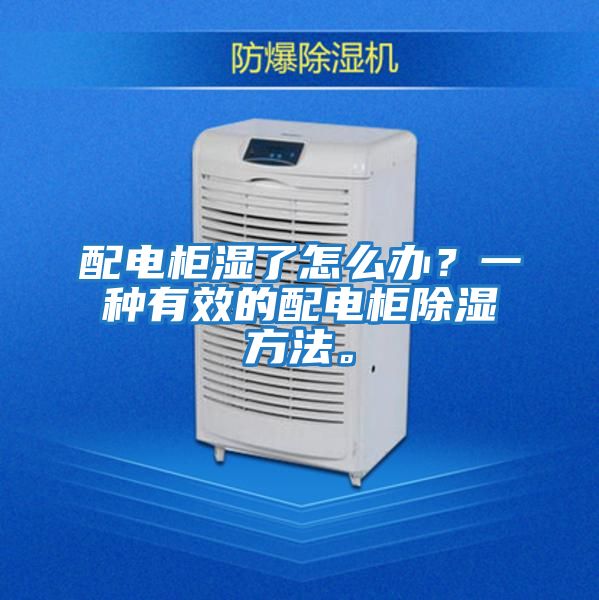 配電柜濕了怎么辦?一種有效的配電柜除濕方法。