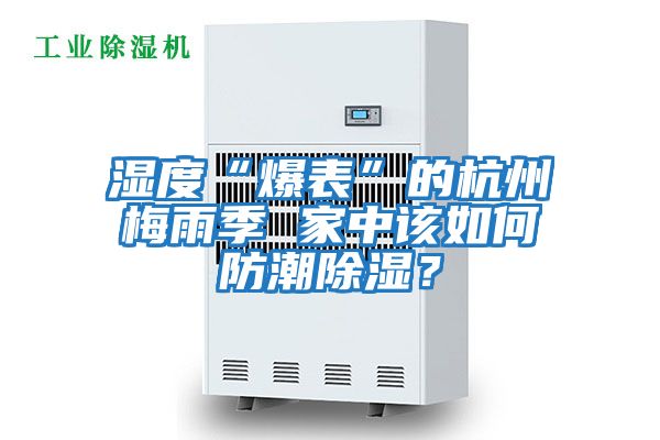 濕度“爆表”的杭州梅雨季 家中該如何防潮除濕?