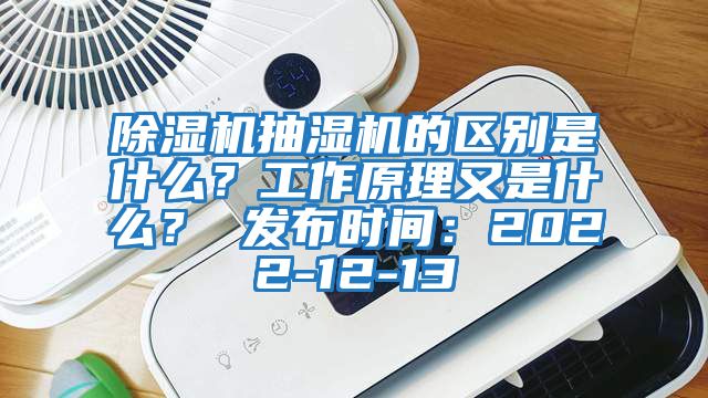 除濕機抽濕機的區(qū)別是什么？工作原理又是什么？ 發(fā)布時間：2022-12-13
