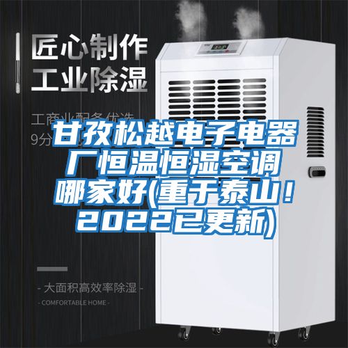 甘孜松越電子電器廠恒溫恒濕空調哪家好(重于泰山！2022已更新)